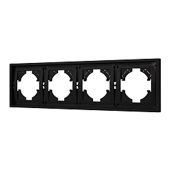 Рамка пластиковая FRM-TENDO-SFPL-4-BK (Arlight, Матовый черный)