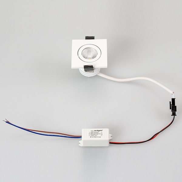 Светодиодный светильник LTM-S50x50WH 5W White 25deg (Arlight, IP40 Металл, 3 года) Lednikoff