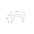 Экран PLINTUS-H54B-2000 Opal (Arlight, Пластик) Lednikoff