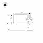 Светильник KT-WATER-R44-8W White6000 (SL, 24 deg, 12V) (Arlight, IP68 Металл, 3 года) Lednikoff