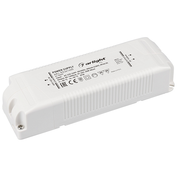 Блок питания ARJ-KE361400 (50W, 1400mA, PFC) (Arlight, IP20 Пластик, 5 лет) Lednikoff