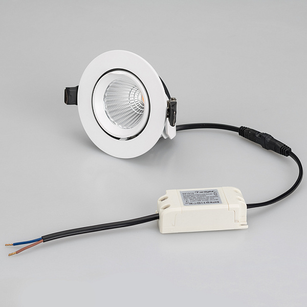 Светильник LTD-EXPLORER-R100-12W Warm3000 (BK, 38 deg, 230V) (Arlight, IP20 Металл, 3 года) Lednikoff