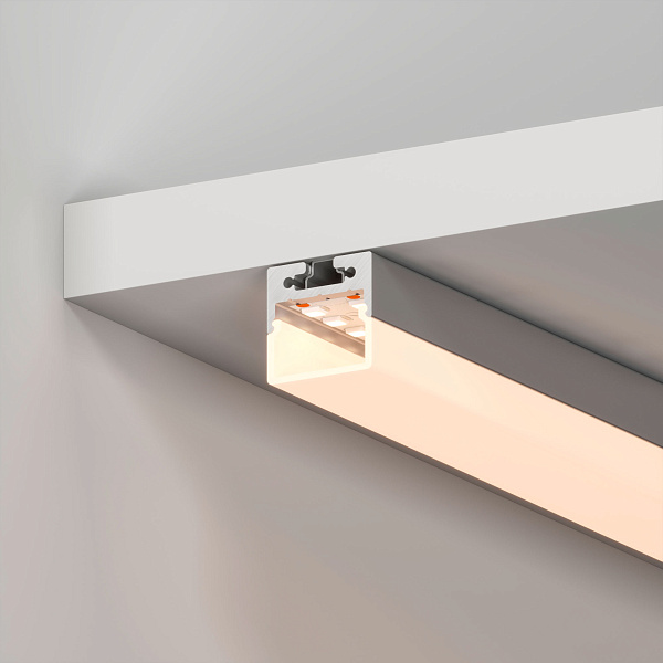 Профиль с экраном SL-LINE-2011M-2500 ANOD+OPAL SQUARE (Arlight, Алюминий) Lednikoff