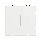 Механизм выключателя одноклавишный проходной LED SWT-NOBE-MKP1-SFPL-L-WH (230V, 10A) (Arlight, Белый кварц) Lednikoff