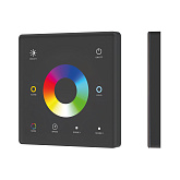 INTELLIGENT ARLIGHT Сенсорная панель SMART-RF-801-11-1G-2SC-RGB-MIX черный (3V, 2.4G) накладная (IARL, IP20 Пластик, 5 лет)