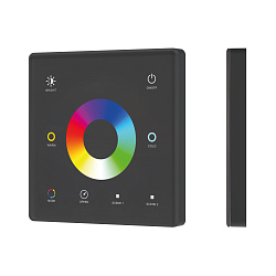 INTELLIGENT ARLIGHT Сенсорная панель SMART-RF-801-11-1G-2SC-RGB-MIX черный (3V, 2.4G) накладная (IARL, IP20 Пластик, 5 лет)