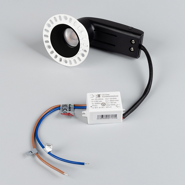 Светильник MS-RIALTO-TRIMLESS-R40-9W Warm2700 (BK, 36deg, 230V) (Arlight, IP20 Металл, 5 лет) Lednikoff