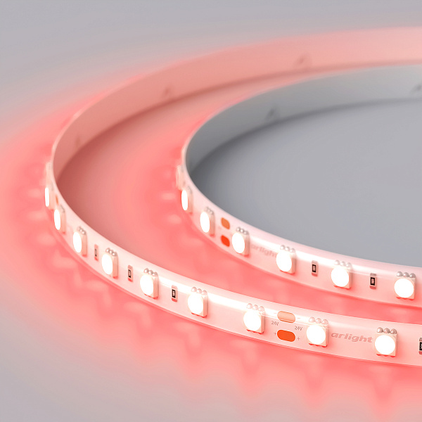 Светодиодная лента RTW 2-5000SE 24V Red 2x (5060, 300 LED, LUX) (Arlight, 14.4 Вт/м, IP65) Lednikoff