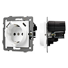 Механизм розетки с быстрой USB зарядкой SCT-MUAC-PL-WH-V (250V, 16A) (Arlight, -) Lednikoff