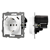 Механизм розетки с быстрой USB зарядкой SCT-MUAC-PL-WH-V (250V, 16A) (Arlight, -)