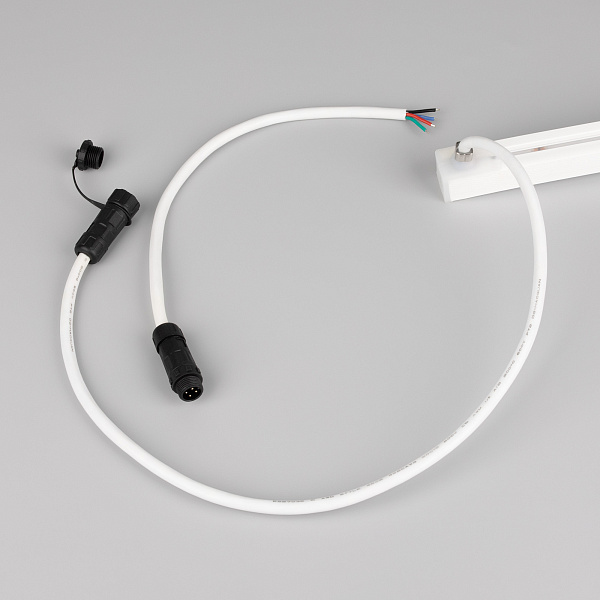Светодиодная лента герметичная MOONLIGHT-PRO-SIDE-X360-20x20mm 24V RGB (12 W/m, IP67, 10m, wire x2) (Arlight, Вывод боковой, 5 лет)
