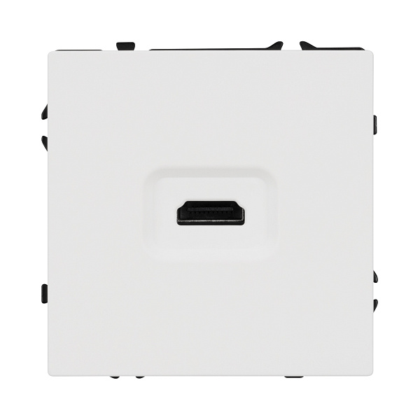 Механизм HDMI розетки SCT-NOBE-MHD1-SFPL-WH (Arlight, Белый кварц) Lednikoff
