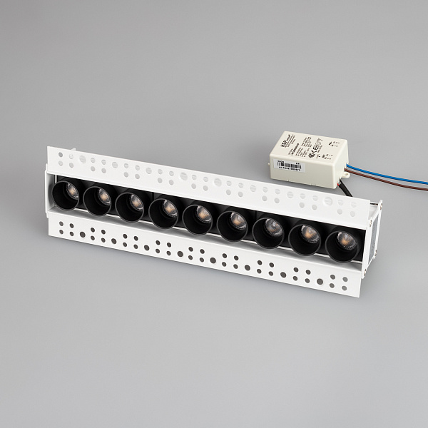 Светильник MS-ORIENT-BUILT-TRIMLESS-TC-S38x277-20W Day4000 (WH-BK, 30 deg, 230V) (Arlight, IP20 Металл, 5 лет) Lednikoff