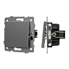 Механизм выключателя одноклавишный проходной SWT-MKP1-PL-GR-V (250V, 10A) (Arlight, -) Lednikoff