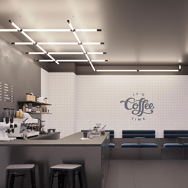 Соединитель профиля ROUND-D36-360-90 BLACK (Arlight, Алюминий) Lednikoff