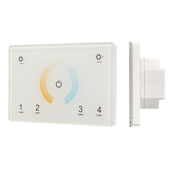 Панель Sens SMART-P81-MIX White (230V, 4 зоны, 2.4G) (Arlight, IP20 Пластик, 5 лет) Lednikoff