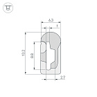 Силиконовый профиль WPH-FLEX-0613-SIDE-S8-20m WHITE (Arlight, Силикон) Lednikoff