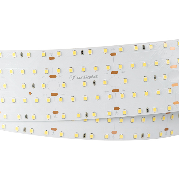 Светодиодная лента S2-2500 24V Warm 3000K 59mm (2835, 420 LED/m, LUX) (Arlight, 30 Вт/м, IP20) Lednikoff