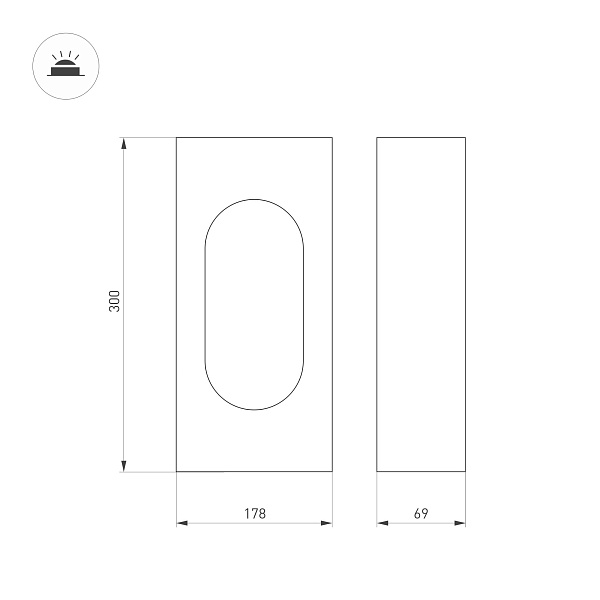Светильник LGD-MUSE-BOLL-H300-12W Warm3000 (DG, 296 deg, 230V) (Arlight, IP65 Металл, 3 года) Lednikoff