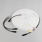 Светодиодная лента герметичная WAVE-TOP-PU-A144-10x10mm 24V Warm3500 (5 W/m, IP68, 5m, wire x2) (Arlight, Вывод боковой, 3 года)