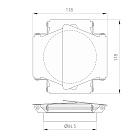 Шторки кашетирующие LGD-BARNDOORS-R85 (WH) (Arlight, Металл) Lednikoff