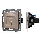 Механизм компьютерной розетки SCT-MPC1-PL-GD-V (RJ-45, CAT6) (Arlight, -) Lednikoff