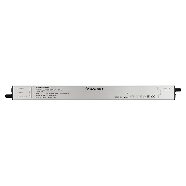 Блок питания ARPV-LG24160-LINEAR-PFC (24V, 6.7A, 160W) (Arlight, IP67 Металл, 5 лет) Lednikoff