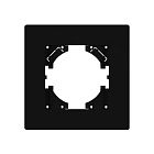 Рамка пластиковая FRM-PERIO-PL-1-BK (Arlight, -) Lednikoff