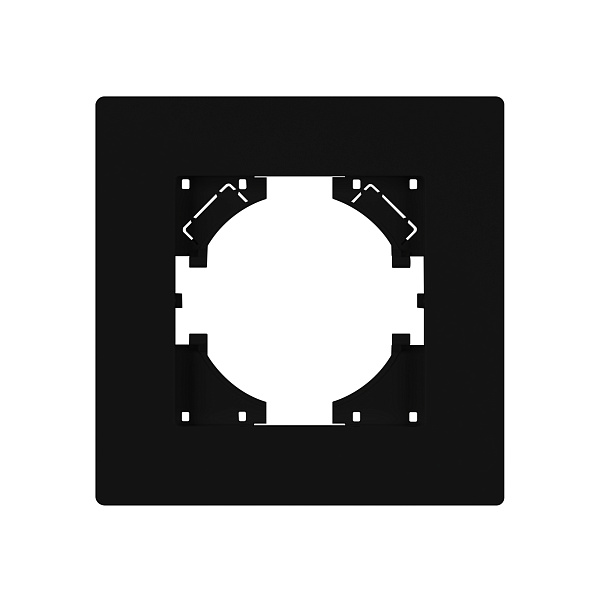 Рамка пластиковая FRM-PERIO-PL-1-BK (Arlight, -) Lednikoff