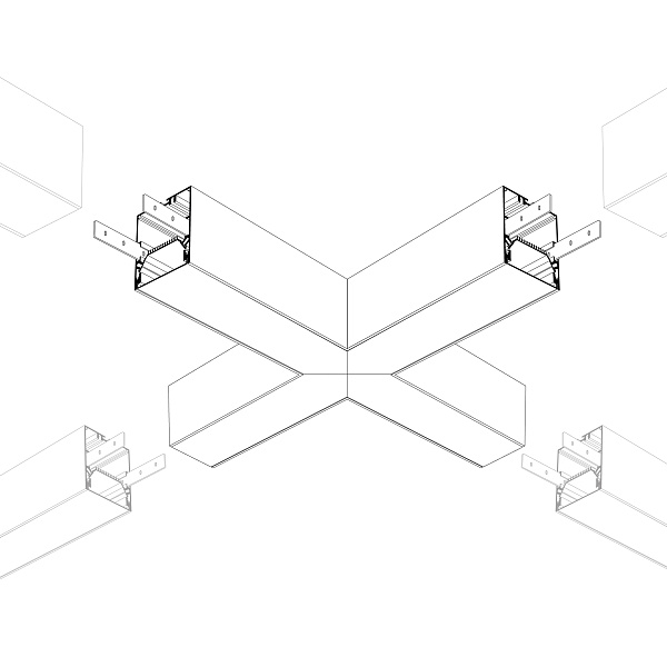 Крестовина SL-LINE-6070 (Arlight, Металл) Lednikoff