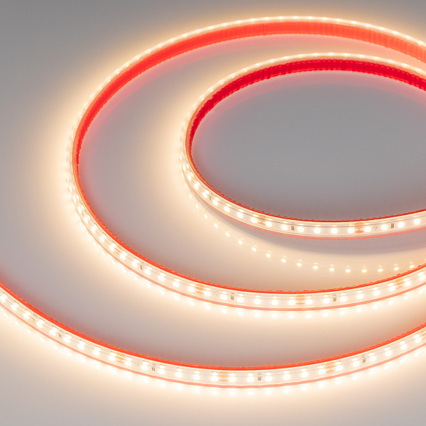Светодиодная лента герметичная RTW-PS-A120-10mm 24V Warm3000 (9.6 W/m, IP67, 2835, 5m) (Arlight, 9.6 Вт/м, IP67) Lednikoff
