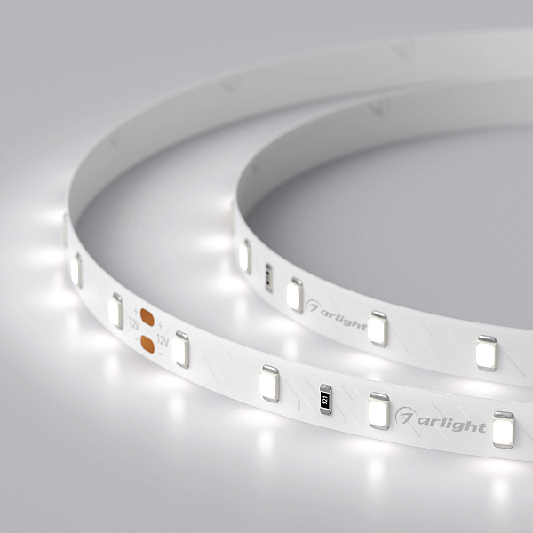 Светодиодная лента RT-A60-8mm 24V White6000 (7.2 W/m, IP20, 2835, 5m) (Arlight, Открытый) Lednikoff