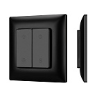INTELLIGENT ARLIGHT Кнопочная панель SMART-RF-801-22-1G-DIM-SUF Black (3V, 2.4G) (IARL, IP20 Пластик, 5 лет) Lednikoff