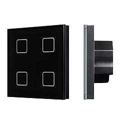 INTELLIGENT ARLIGHT Сенсорная панель DALI-301-11-IN Black (BUS/24V, Backlight) (IARL, IP20 Пластик, 5 лет)