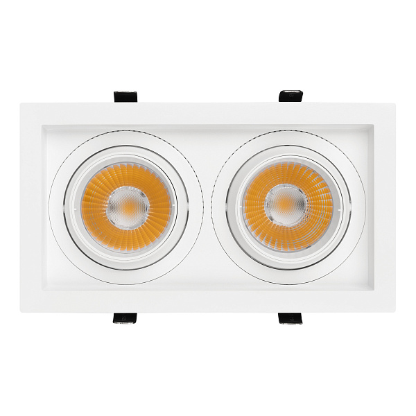 Светильник MS-VORTEX-BUILT-S250x140-2x30W Warm3000 (WH-WH, 17 deg, 230V) (Arlight, IP20 Металл, 5 лет) Lednikoff