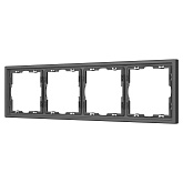 Рамка пластиковая FRM-NOBE-SFPL-4-GR (Arlight, Серый базальт)