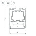 Профиль S2-LINE-5470-2500 SEAMLESS ANOD (Arlight, Алюминий) Lednikoff
