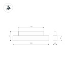 Светильник MAG-ORIENT-FLAT-L350-12W Warm2700 (WH, 100 deg, 48V) (Arlight, IP20 Металл, 5 лет)
