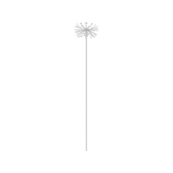Светильник KT-DANDEL-BOLL-H495-0.5W Warm3000 (WH, 24 deg, 24V) (Arlight, IP65 Металл, 3 года)