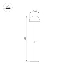 Светильник KT-ENOKI-BOLL-H600-2W Warm3000 (WH, 100 deg, 24V) (Arlight, IP65 Металл, 3 года) Lednikoff