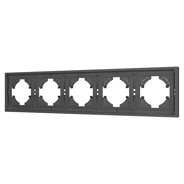 Рамка пластиковая FRM-TENDO-SFPL-5-GR (Arlight, Матовый графитовый) Lednikoff