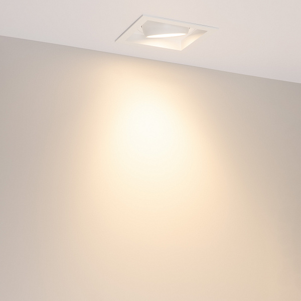 Светильник MS-VORTEX-BUILT-S140x140-30W Warm3000 (WH-WH, 50 deg, 230V) (Arlight, IP20 Металл, 5 лет) Lednikoff