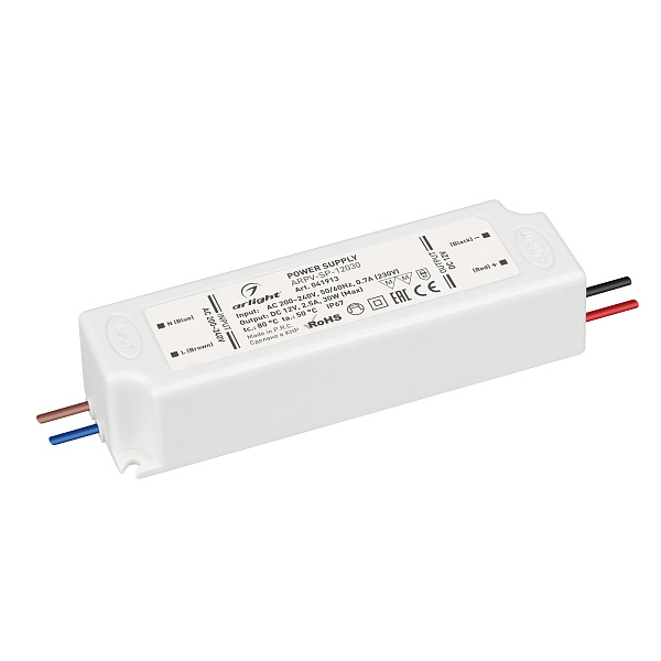 Блок питания ARPV-SP-12030 (12V, 2.5A, 30W) (Arlight, IP67 Пластик, 5 лет) Lednikoff