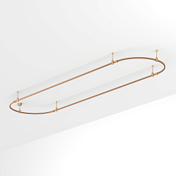 Основание ART-APRIORI-OVAL-ROD-200-4000x1000 (GD) (Arlight, IP20 Металл, 3 года)