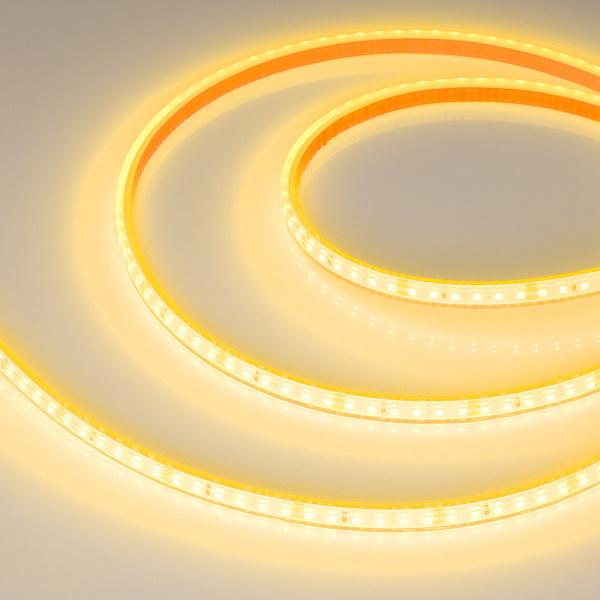 Светодиодная лента герметичная RTW-PFS-A120-11mm 24V Yellow (9.6 W/m, IP68, 2835, 5m) (Arlight, -) Lednikoff