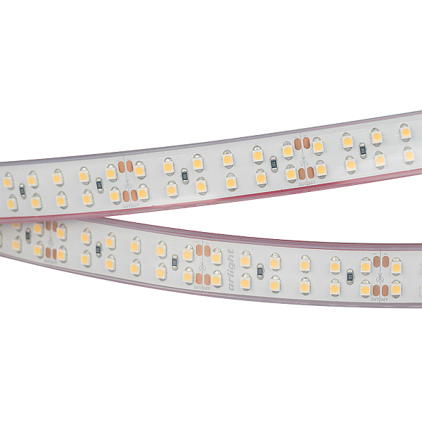 Светодиодная лента RTW 2-5000P 24V Warm2700 2x2 (3528, 1200 LED, LUX) (Arlight, 19.2 Вт/м, IP66) Lednikoff