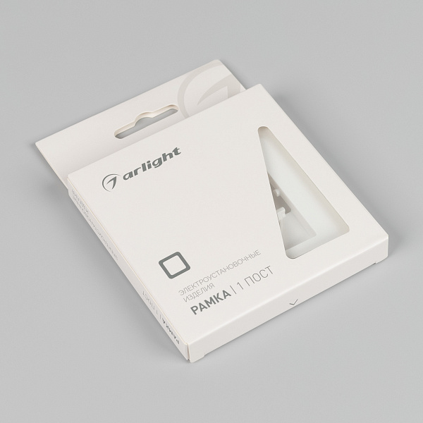 Рамка пластиковая FRM-PERIO-PL-1-WH (Arlight, -) Lednikoff