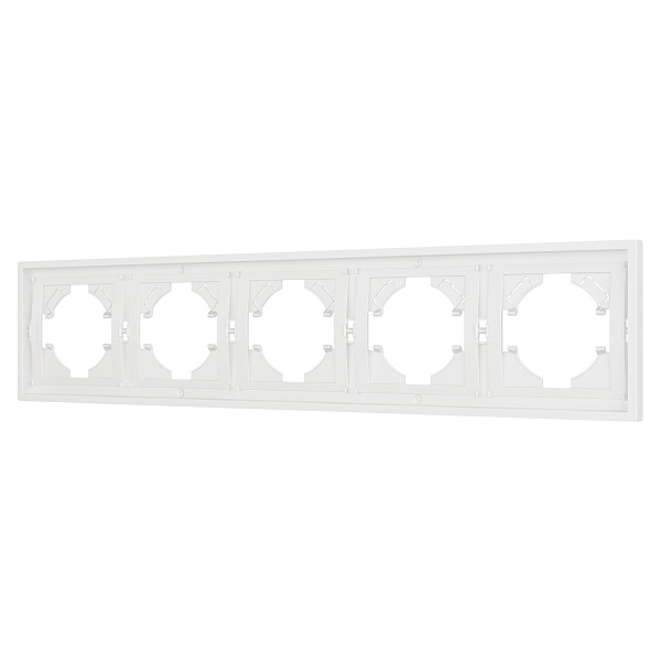 Рамка пластиковая FRM-TENDO-SFPL-5-WH (Arlight, Матовый белый) Lednikoff