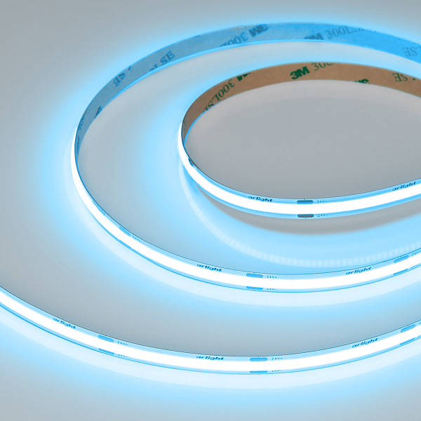 Светодиодная лента COB-X480-8mm 24V Sky Blue (8 W/m, IP20, 5m) (Arlight, -) Lednikoff