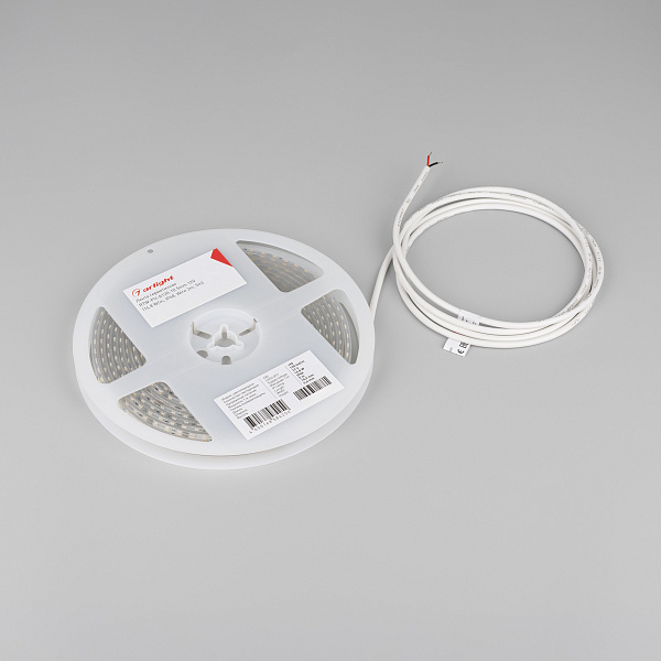 Светодиодная лента герметичная RTW-PU-A120-10.5mm 12V White6000 (16.8 W/m, IP68, Wire 2m, 5m) (Arlight, -) Lednikoff